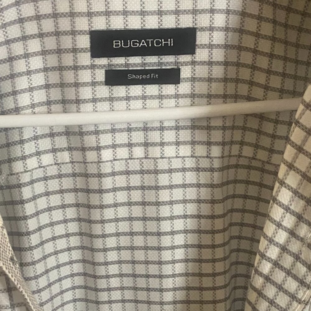 BUGATCHI Premium Men's Large Button Down Shirt 100% COTTON  99428